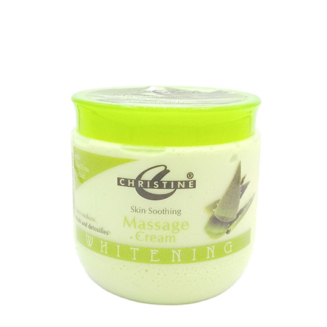 Christine Whitening Massage Cream Jar (Aloe Vera Extracts) - FlyingCart.pk