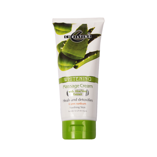 Christine Whitening Massage Cream Tube (Aloe Vera Extracts) - FlyingCart.pk